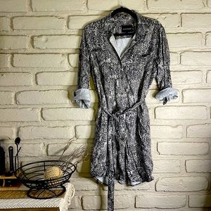 Velvet Heart Snakeskin Print Dress EUC Size M